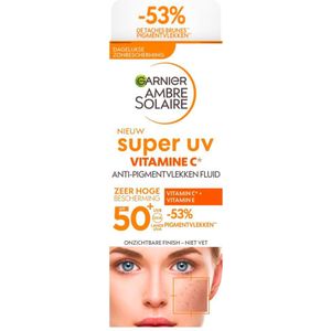 Garnier Ambre Solaire Super Uv Vitamine C SPF50+ Anti-Pigmentvlekken Fluid - 50% Korting