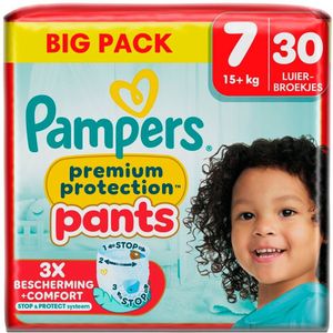Pampers Premium Protection Pants Maat 7 Luierbroekjes - Pampers Big Pack 3 voor 53.00