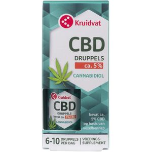 Kruidvat - 5% CBD Druppels - Supplementen
