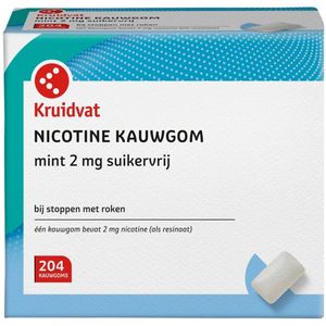 Kruidvat - Nicotine Mint - Kauwgom - Suikervrij - 2mg