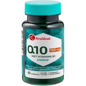 2e Halve Prijs: Kruidvat Q10 100 mg Capsules met Vitamine B1 - 2e Halve Prijs