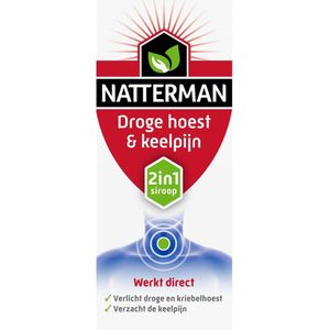 Natterman Droge Hoest & Keelpijn 2-in-1 Siroop - Gratis thuisbezorgd
