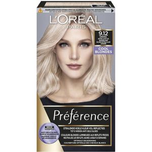 L'Oréal Paris Préférence Cool Blondes 9.12 Zeer Licht Parelmoer Asblond Haarkleuring - Excellence en Preference