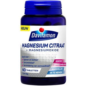 Davitamon Magnesiumcitraat + Magnesiumoxide Tabletten - Gratis thuisbezorgd