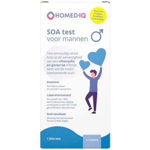 Homed-IQ - Soa Test voor Mannen - Betrouwbare Thuis Test - Chlamydia en Gonorroe