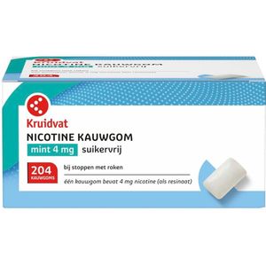 Kruidvat - Mint - Suikervrije Nicotinekauwgom - 4mg