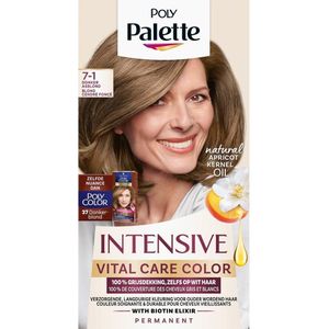 Poly Palette Intensive Vital Care Color 7-1 Donker Asblond Haarkleuring - 1+1 Gratis