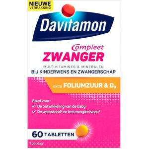 Davitamon Compleet Zwanger Extra Foliumzuur & D3 Tabletten - Gratis thuisbezorgd
