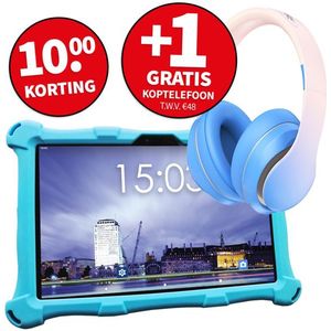 AngelTech Kindertablet XL 10 Inch - 3+4GB RAM - 32+64GB - Vanaf 3 Jaar - Blauw/Roze