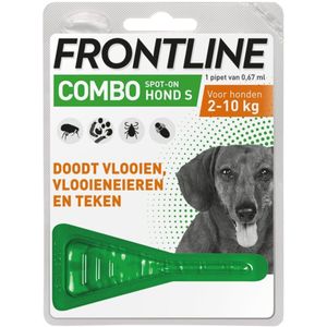 Frontline Combo Hond S 2-10kg Vlooien- en Tekenbehandeling - 30% Korting