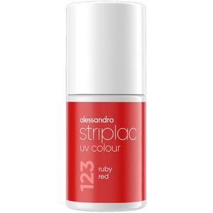 Alessandro - Striplac UV Colour - Nagellak - 123 Ruby Red - 6,5 ml