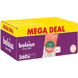 Bolsius - Theelichten - Warm Licht - Brandduur 6 Uur