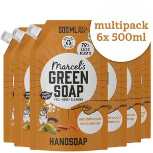 Marcel's Green Soap Sandelwood & Cardemom Handzeep Navulling - Marcel's Green Soap 50% korting