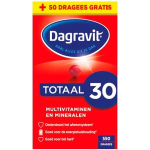 Dagravit Totaal 30 Multivitaminen en Mineralen Dragees - Gratis thuisbezorgd