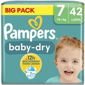 Pampers Baby-Dry Maat 7 Luiers - Pampers 4 voor 60.00