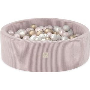 Plushnest ronde ballenbak voor kinderen en baby's met 200