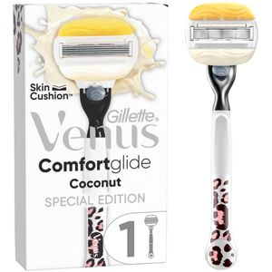 Venus ComfortGlide Coconut Leopard Scheermes - 50% Korting