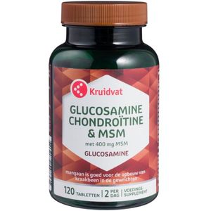 2e Halve Prijs: Kruidvat Glucosamine Chondroitine en MSM Tabletten - 2e Halve Prijs