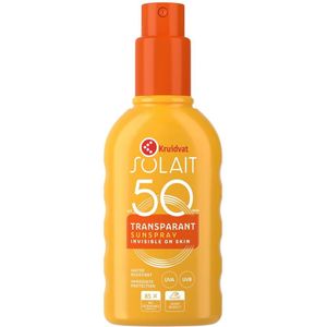 Kruidvat Solait SPF50 Transparant Sunspray - 1+1 Gratis