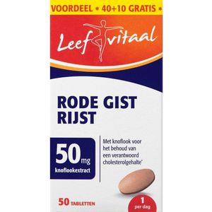 Leefvitaal Rode Gist Rijst Tabletten - 1+1 Gratis