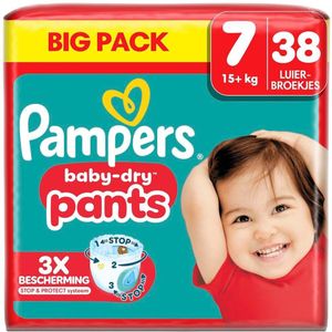 Pampers Baby-Dry Pants Maat 7 Luierbroekjes - Pampers Big Pack 3 voor 53.00
