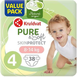 Kruidvat Pure & Soft 4 Maxi Luiers Valuepack - Stapelkorting Kruidvat luiers vp