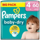 Pampers Baby-Dry Maat 4 Luiers - Stapelkorting Pampers big pack