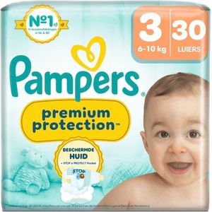 Pampers Premium Protection Maat 3 Luiers - Stapelkorting Pampers Key Size