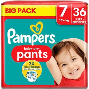 Pampers Baby-Dry Pants Maat 7 Luierbroekjes - 1+1 Gratis