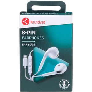 Kruidvat - 8-Pin Oordopjes - Met Afstandsbediening en Microfoon - Krachtig Geluid