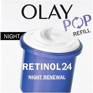 Olay POP Retinol24 Nachtcrème Navulling - 1+1 Gratis