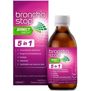 Bronchostop Direct Nacht 5-in-1 Hoestdrank - Gratis thuisbezorgd