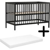 Cabino Baby Bed Mees 60 x 120 cm Met Matras