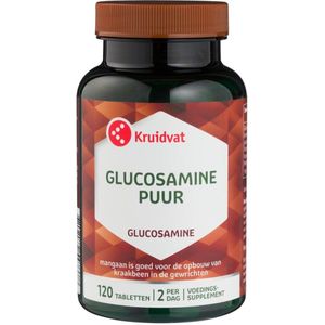 2e Halve Prijs: Kruidvat Glucosamine Puur met Koper Mangaan en Vitamine C Tabletten - 2e Halve Prijs