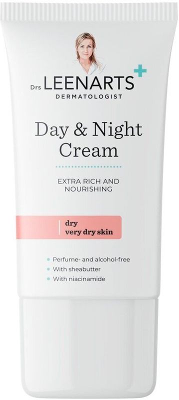 Drs Leenarts - Dag- & nachtcrème - droge tot zeer droge huid - Sheabutter & Niacinamide - Parfumvrij