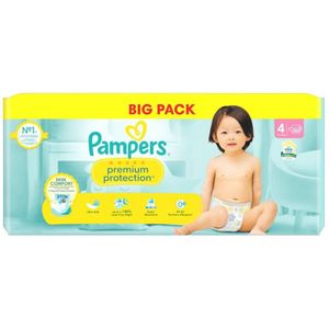 Pampers Premium Protection Maat 4 Luiers - Pampers big pack 4 voor 66.00