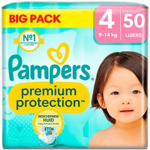 Pampers Premium Protection Maat 4 Luiers - Stapelkorting Pampers Big Pack