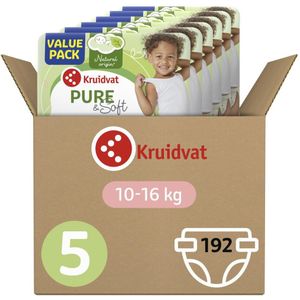 Kruidvat Pure & Soft 5 Junior Luiers Volumedoos