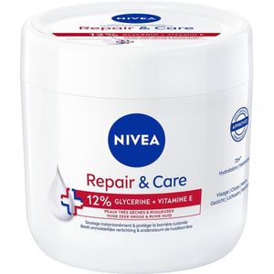 NIVEA Repair & Care intensive Bodycrème - 12% Glycerine + Vitamine E - Barrière Crème voor Zeer Droge en Ruwe Huid - 400 ml