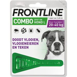 Frontline Combo Hond L 20-40kg Vlooien- en Tekenbehandeling - 30% Korting