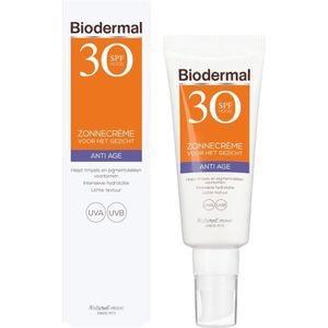 Biodermal Anti Age SPF30 Zonnecrème voor je Gezicht - Biodermal 50% korting