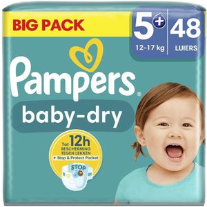 Pampers Baby-Dry Maat 5+ Luiers - Stapelkorting Pampers Big Pack