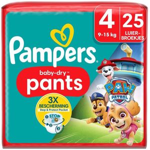Pampers Baby-Dry Paw Patrol Pants Maat 4 Luierbroekjes - Pampers midpacks 4 voor 29.00