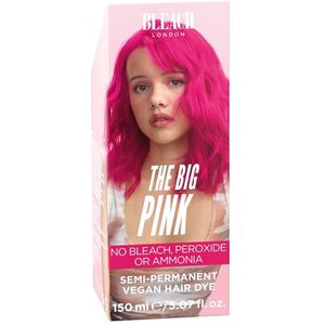 Bleach London - The Big Pink - Semi-Permanente Haarverf - Felroze - Vegan
