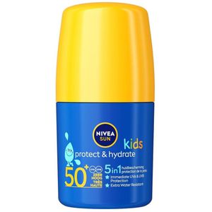 NIVEA SUN Kids Hydraterende Roll-on Zonnebrand - SPF 50+ - Voor kinderen - Waterbestendig - 50 ml