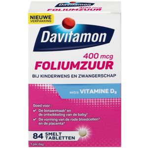 Davitamon Foliumzuur met Vitamine D3 Smelttabletten - Gratis thuisbezorgd