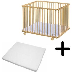 Bebies First Opvouwbare Baby Box Liam Natural Met Matras