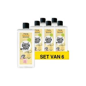 6x  Marcel's Green Soap shampoo vanille en kersenbloesem (300 ml)
