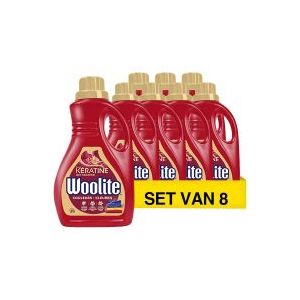 Woolite Vloeibaar Wasmiddel Bonte/Gekleurde Was 1,5 Liter (8 flessen - 200 wasbeurten)