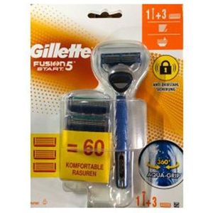 Gillette Fusion 5 Start razor + 3 scheermesjes